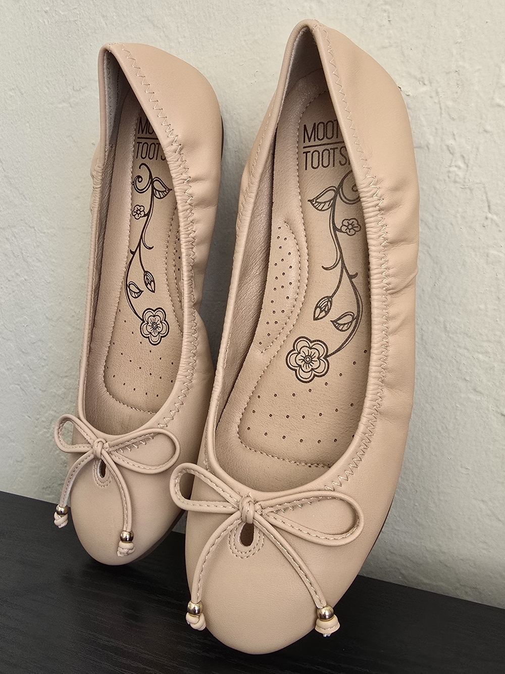 New Mootsies Tootsies Blush Nude Ballet Flats - Picture 2 of 4